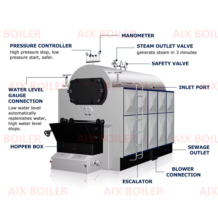 DZL Automatic Feeding Biomass Boiler